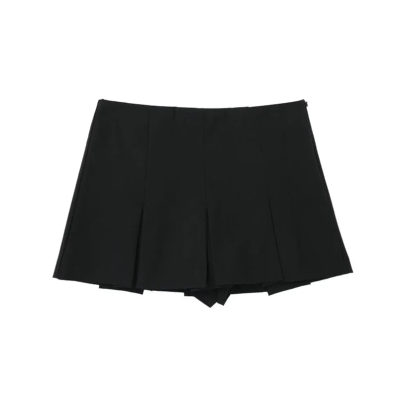 Fashion Women's High Waist Shorts Skirts Pleated